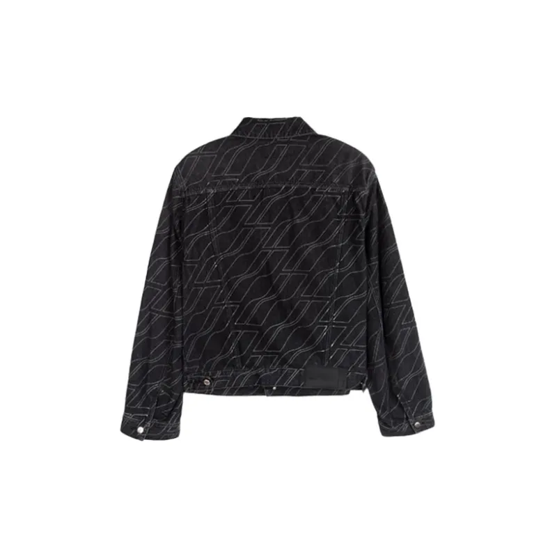 WE11DONE Denim Jackets Men Washed Black-1