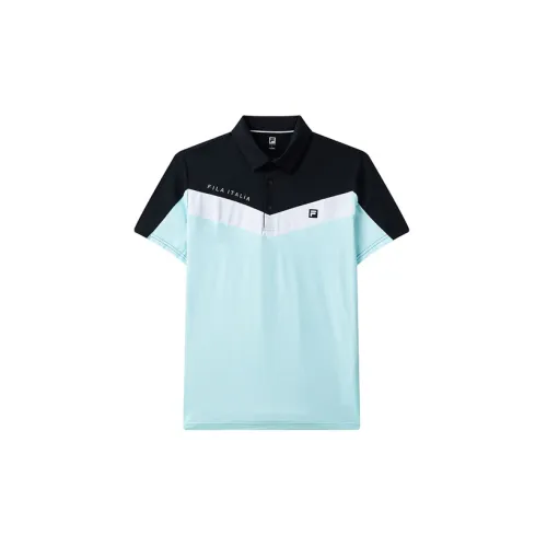 FILA Polo Shirts Men Thin Porcelain Green