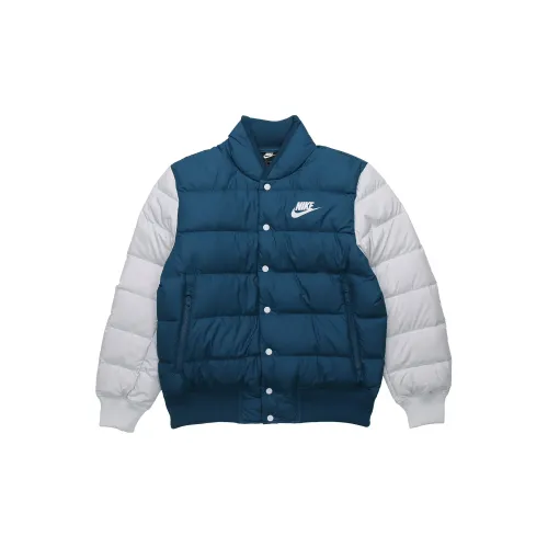 Nike Down Jackets Men White/Blue