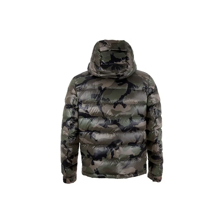Valentino Camouflage Hooded Down Jacket Men's Green-1