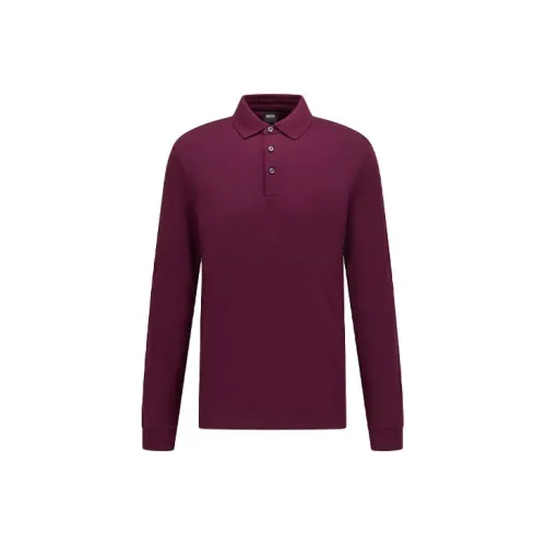 HUGO BOSS Polo Shirts Men Purple