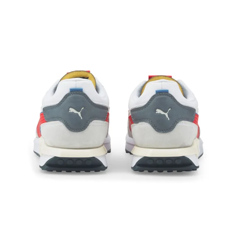 PUMA City Rider Electric Low-Top Sports Casual Shoes Men's White Red Gray-3