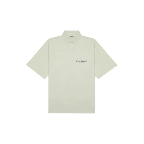 Fear Of God Essentials FW20 Polo Shirts Unisex Gray Green