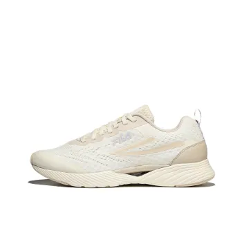 FILA RGB Flex 2 Cushioning Anti-Slip And Wear-Resistant Low-Top Casual Running Shoes Unisex White Coffee Color