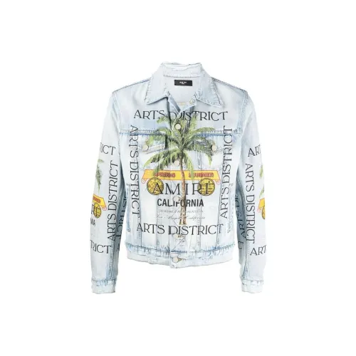 AMIRI Denim Jackets Men Denim Blue