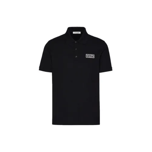 Valentino Polo Shirts Men Black