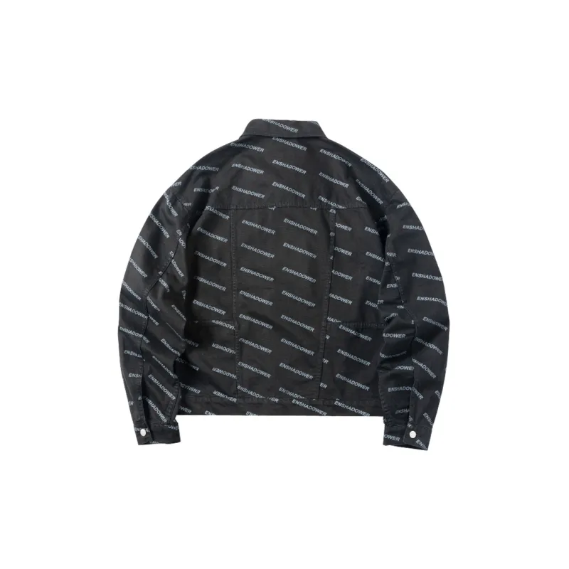 ENSHADOWER Denim Jacket Unisex Black-1