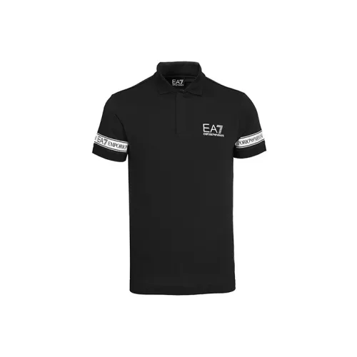 EMPORIO ARMANI Polo Shirts Men Black