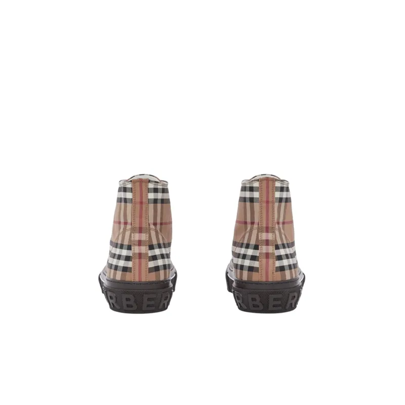 Burberry Vintage Check High Top Birch Brown-4