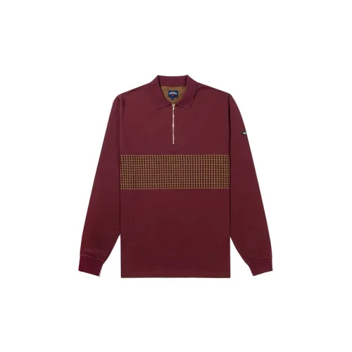 NOAH Polo Shirts Unisex Burgundy