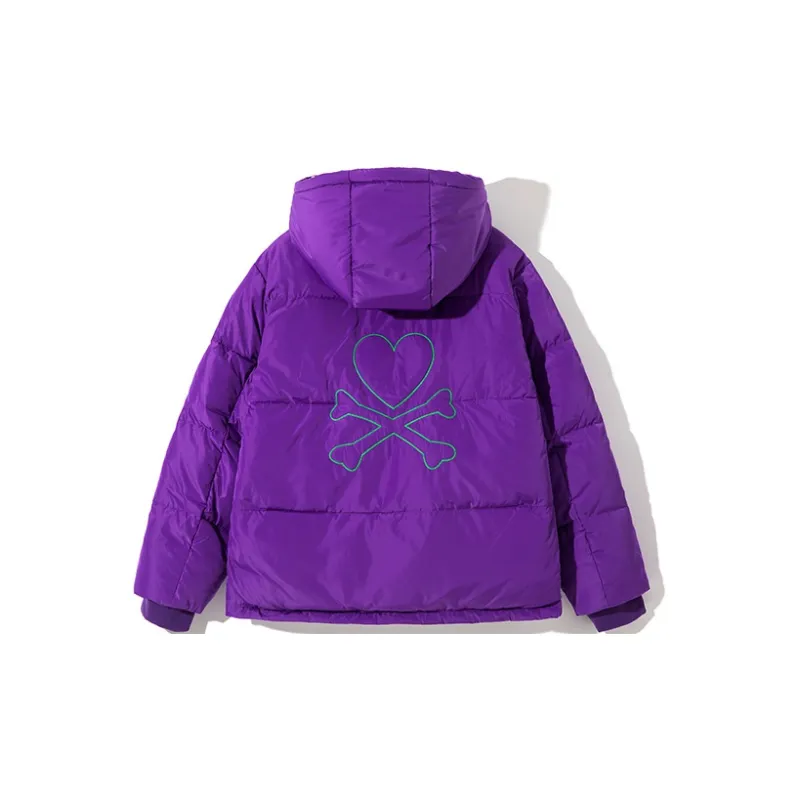 Tokidoki Solid Color Hooded Loose Fit Thickened Down Jacket Unisex-6