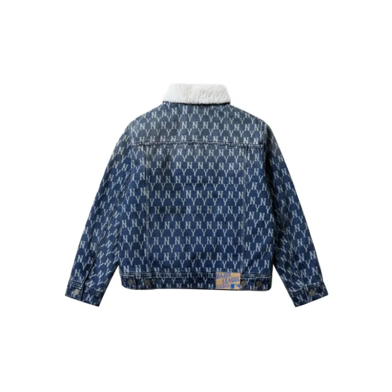MLB New York Yankees Denim Jackets Unisex Blue-1