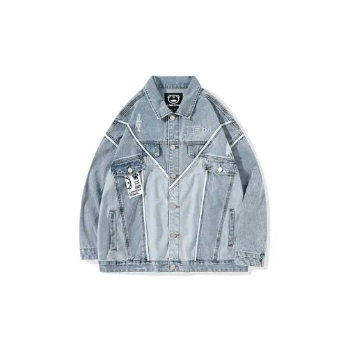 LAMLICKA Denim Jackets Unisex Blue