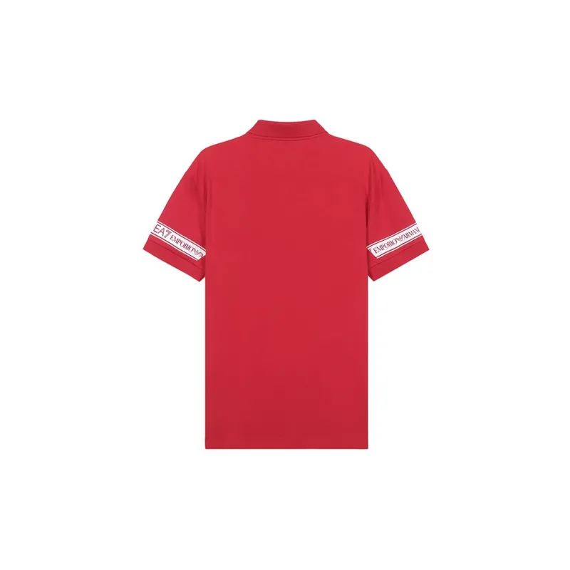 EMPORIO ARMANI EA7 Polo Shirts Men Racing Red-1