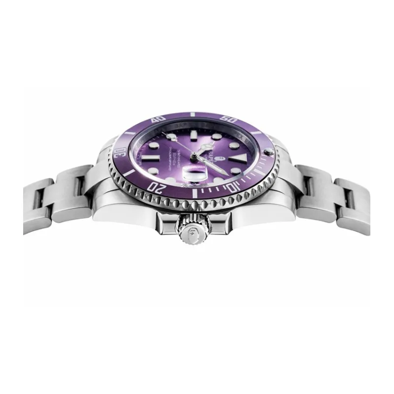 Bape A BATHING APE Type 1 Bapex Watch Silver/Purple-2
