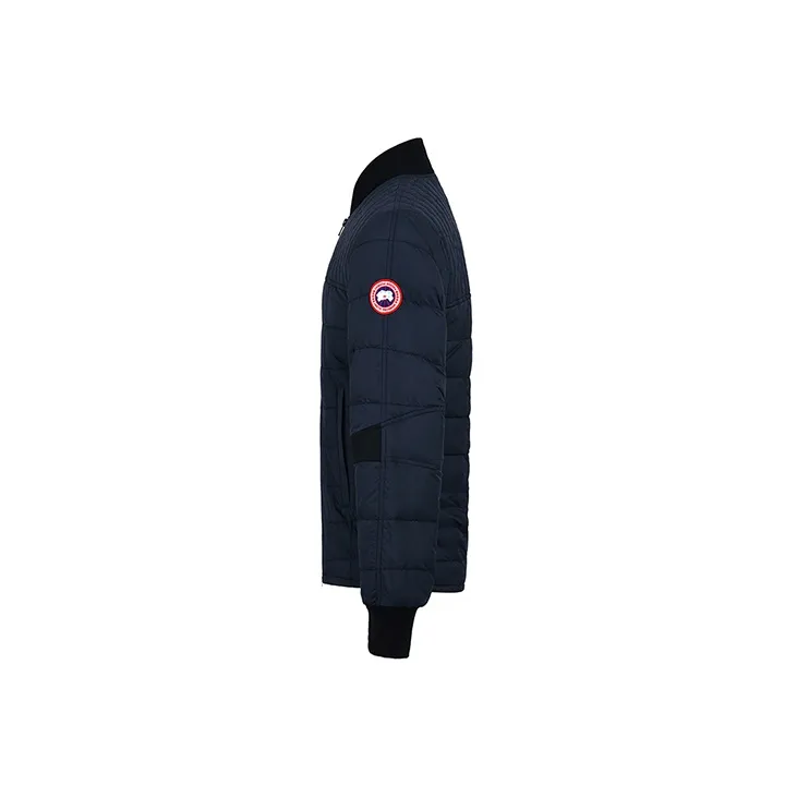 Canada Goose Dunham Series Solid Color Stand Collar Down Jacket Men's Polar Blue-2