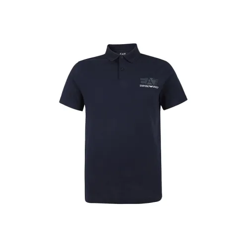 EMPORIO ARMANI EA7 Polo Shirts Men Dark Blue