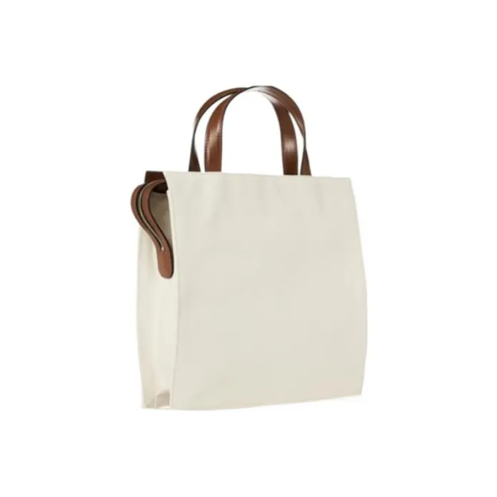 MARNI Cow Leather Handbag, One Shoulder Strap Women's White-2