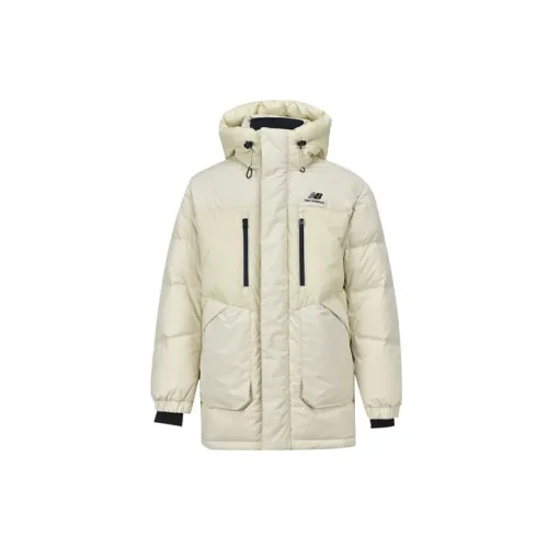 New Balance Down Jackets Men Off White