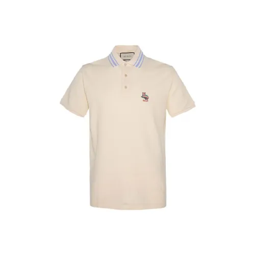 GUCCI Polo Shirts Men Off White