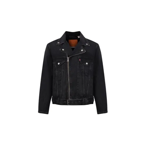 Levis Denim Jackets Men Black