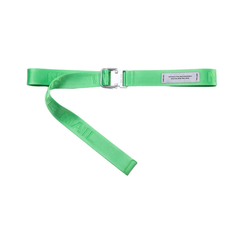 NINE NAIL Double Ring Buckle Nylon Canvas Belts Unisex Width 3.7cm-7