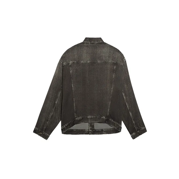 Balenciaga Oversized Acid Wash Denim Jacket-1