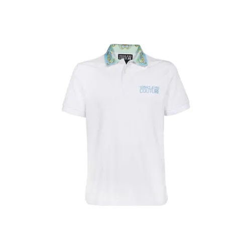 VERSACE JEANS COUTURE Polo Shirts Men White