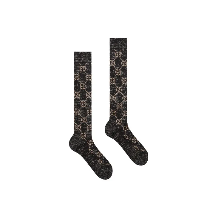 GUCCI Lurex GG print Socks-2