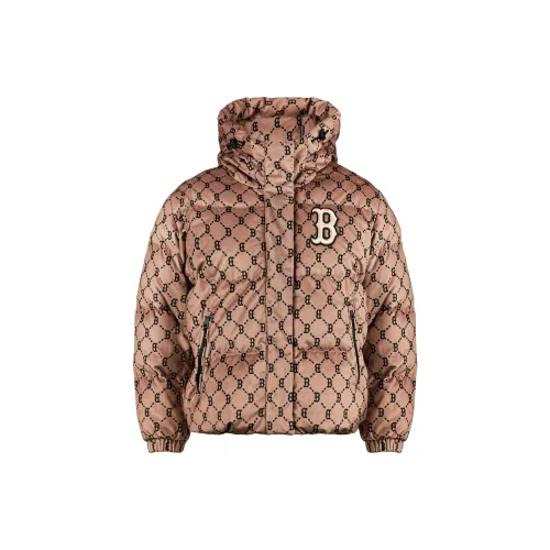 MLB Old Flower Down Jackets Unisex Light Brown