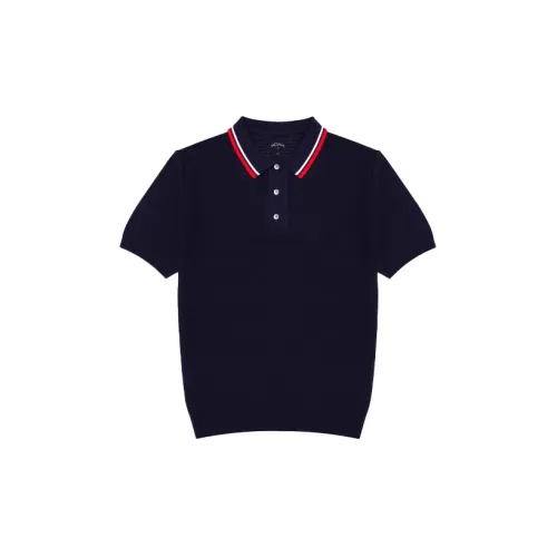 NOAH Polo Shirts Unisex Navy