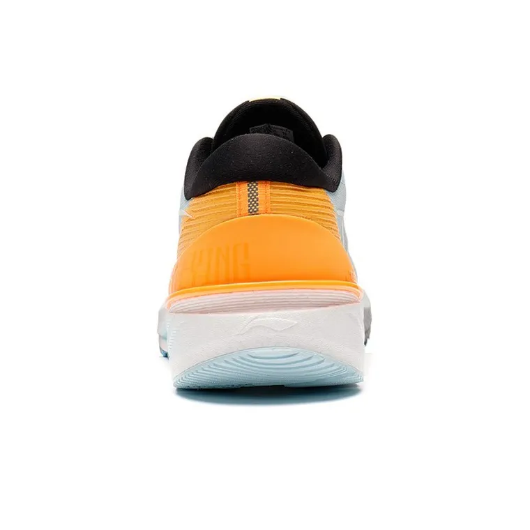 LiNing YueYing 2.0 Cushioning Anti Slip And Wear Resistant Low Top Running Shoes White Blue Orange-4