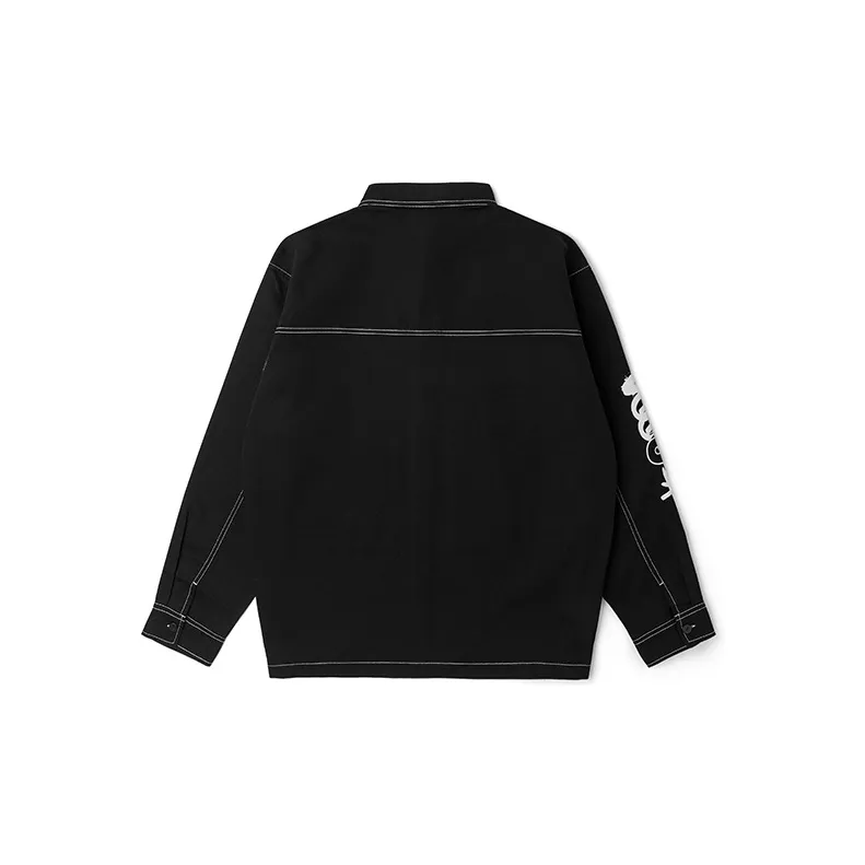 Kappa Denim Jacket Winter And Fall Men's Black-1