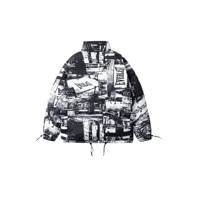 Everlast Letter Stand Collar Loose Fit Thickened Down Jacket Unisex-6