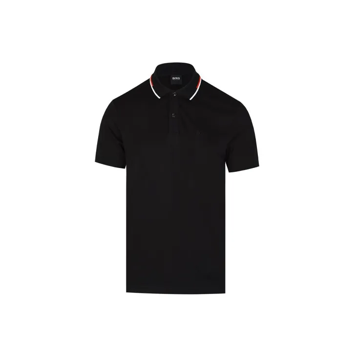 HUGO BOSS Short Sleeved Polo Shirt Men's Black-1