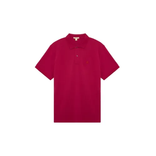 Burberry Polo Shirts Men Rose Red