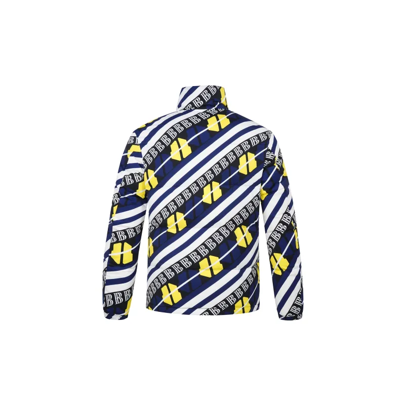 BOINIGAN VANITA Letter Stand Collar Down Jacket Men's Blue Print-1