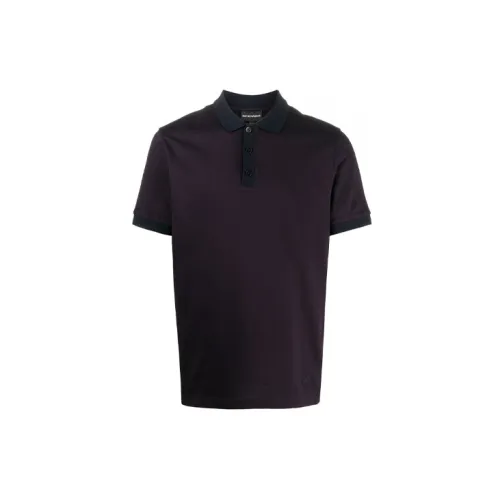 EMPORIO ARMANI Polo Shirts Men Purple