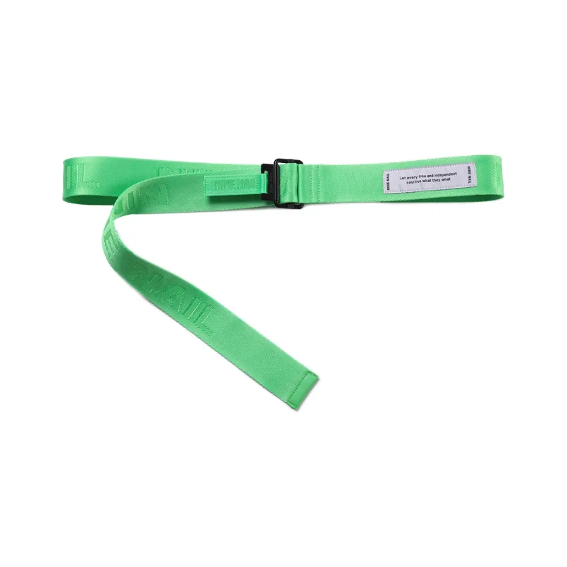 NINE NAIL Smooth Buckle Nylon Canvas Belts Unisex Width 3.7cm-17