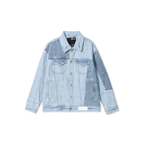 ABLE JEANS Denim Jackets Unisex Washed Light Indigo