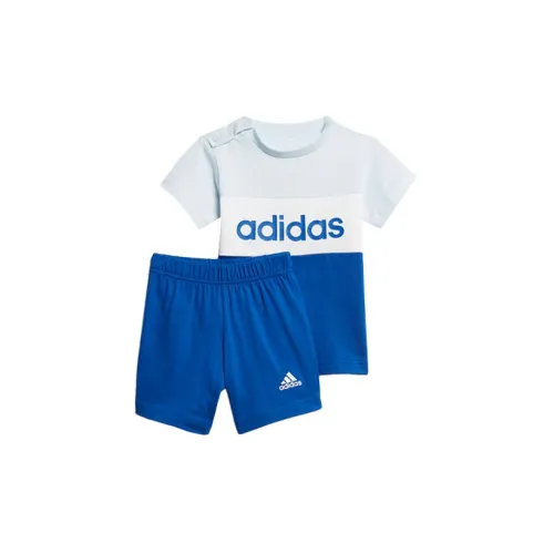 adidas Men’s Logo Printing T-shirt Shorts Suit K Blue