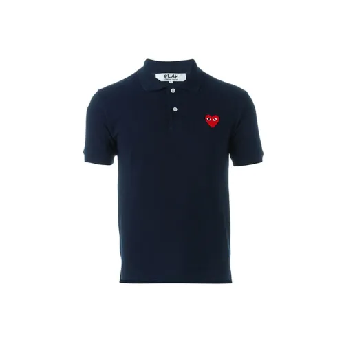 CDG Play Polo Shirts Men Blue