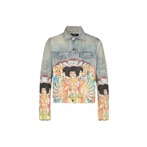 AMIRI Denim Jackets Men Blue