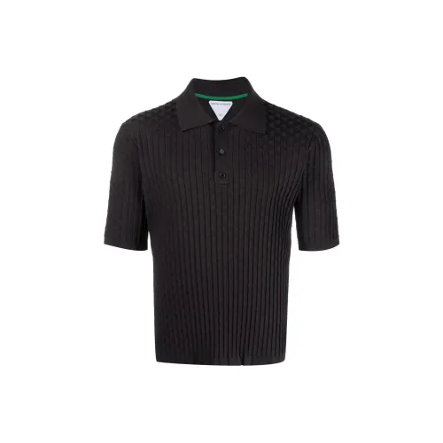 Bottega Veneta Polo Shirts Men Dark Brown