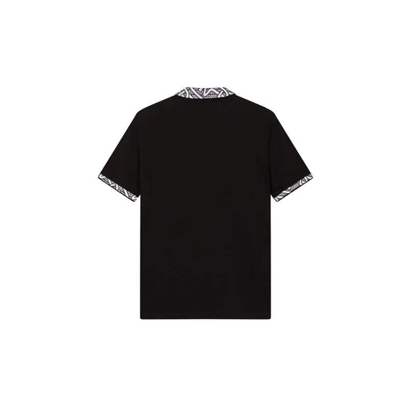 DAVID NAMAN Polo Shirts Men Black-1