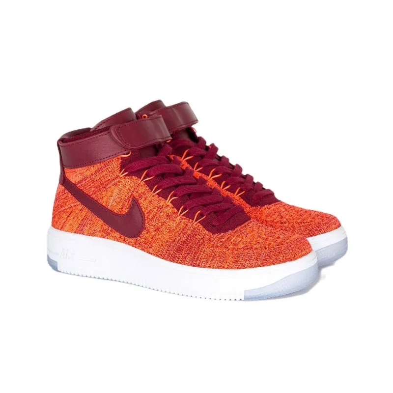 Nike Air Force 1 Flyknit Total Crimson Women's-1