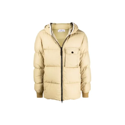 STONE ISLAND Down Jackets Men Yellow