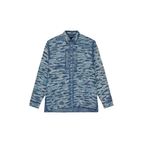 Givenchy Denim Jackets Men Blue