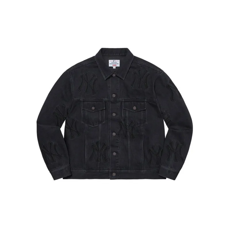 Supreme X New York Yankees Denim Trucker Jacket - Cheap Rcj Jordan  
