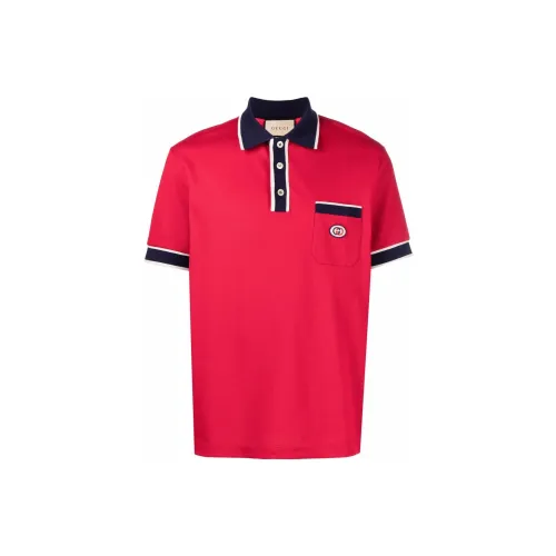 GUCCI Polo Shirts Men Red